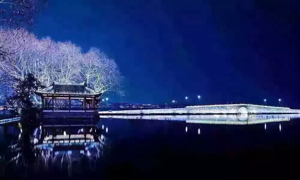 杭州g2o晚会夜景