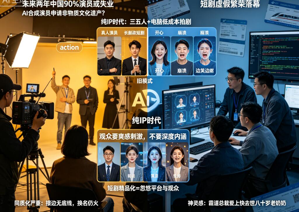 ai短剧模式爆火，影视行业连根拔起
